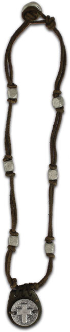 Necklace - Coin Fob Cross