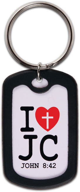 3 Pack Key Ring - I Love JC