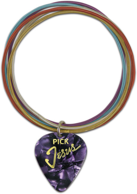 Guitar Pick Bracelet - Purple