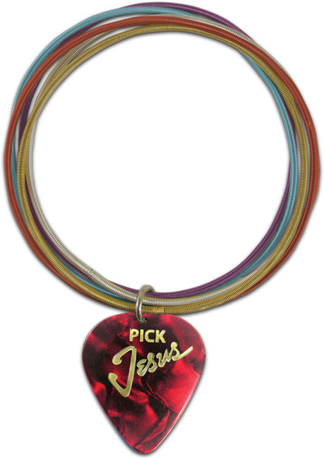 Guitar Pick Bracelet - Red