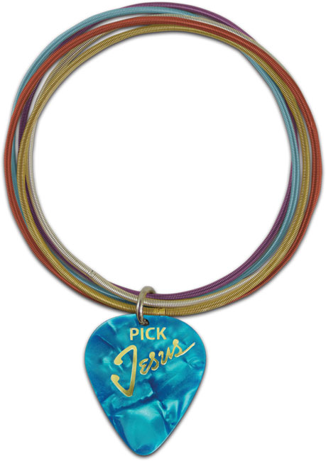 Guitar Pick Bracelet - Turquoise