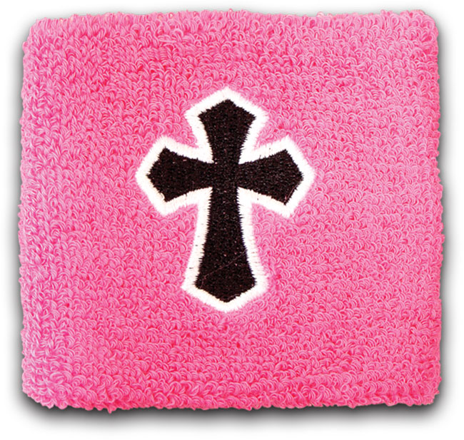 4 Pack Wristband Black Cross