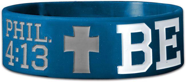 Wide Silicone Bracelet - Be Strong